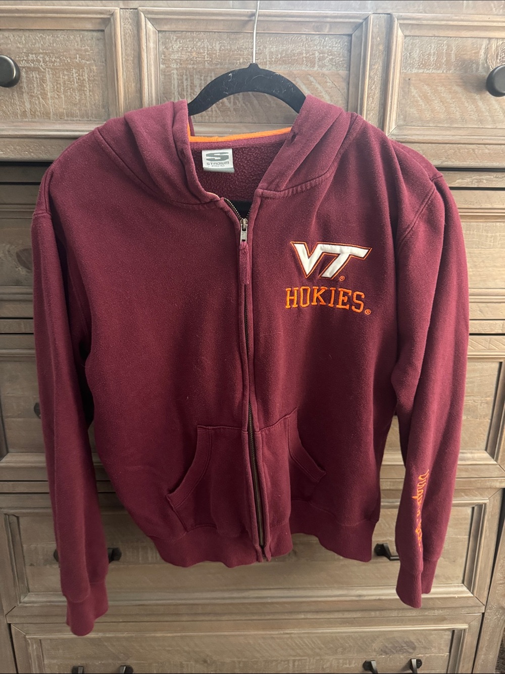 Virginia Tech Hokies Maroon Full-Zip Hoodie